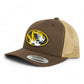 Missouri Tigers 3D YP Snapback Trucker Hat- Brown/ Tan