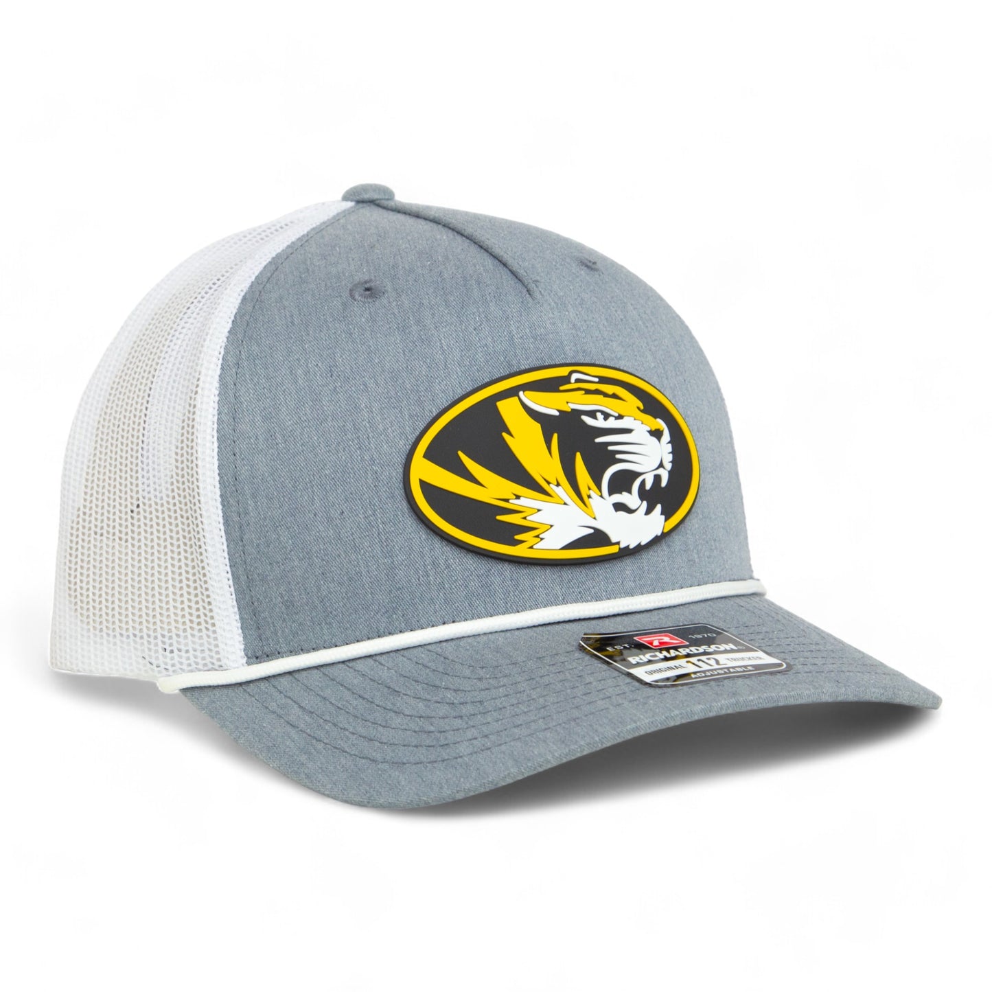 Missouri Tigers 3D Snapback Trucker Rope Hat- Heather Grey/ White