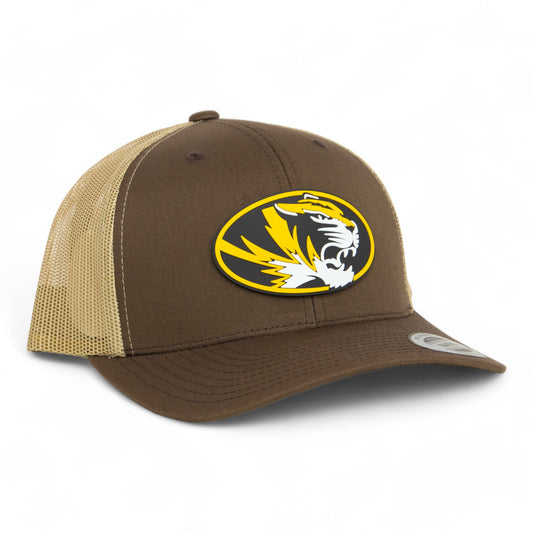 Missouri Tigers 3D YP Snapback Trucker Hat- Brown/ Tan