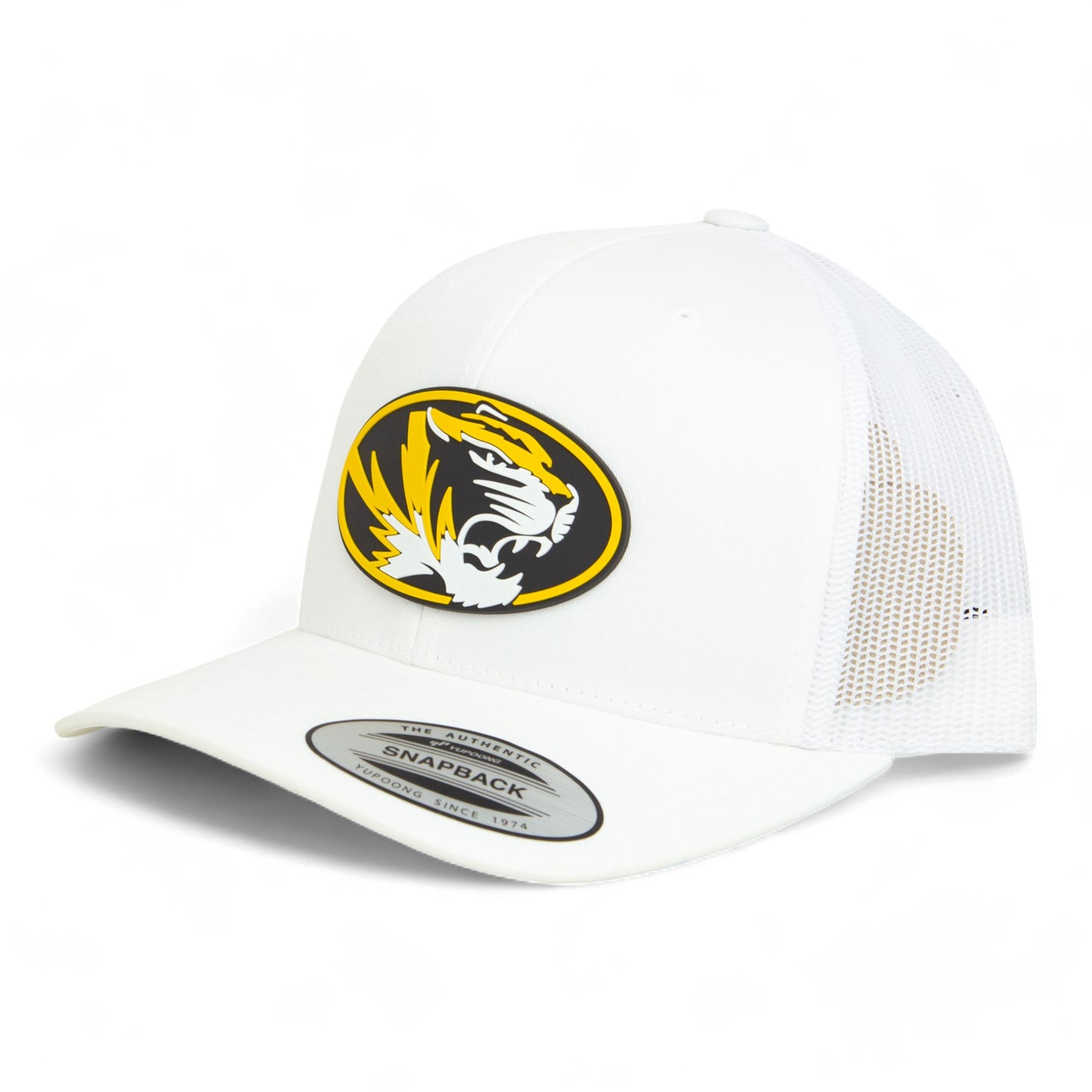 Missouri Tigers 3D YP Snapback Trucker Hat- White