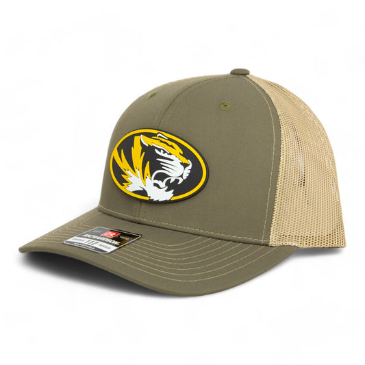 Missouri Tigers 3D Snapback Trucker Hat- Loden/ Tan