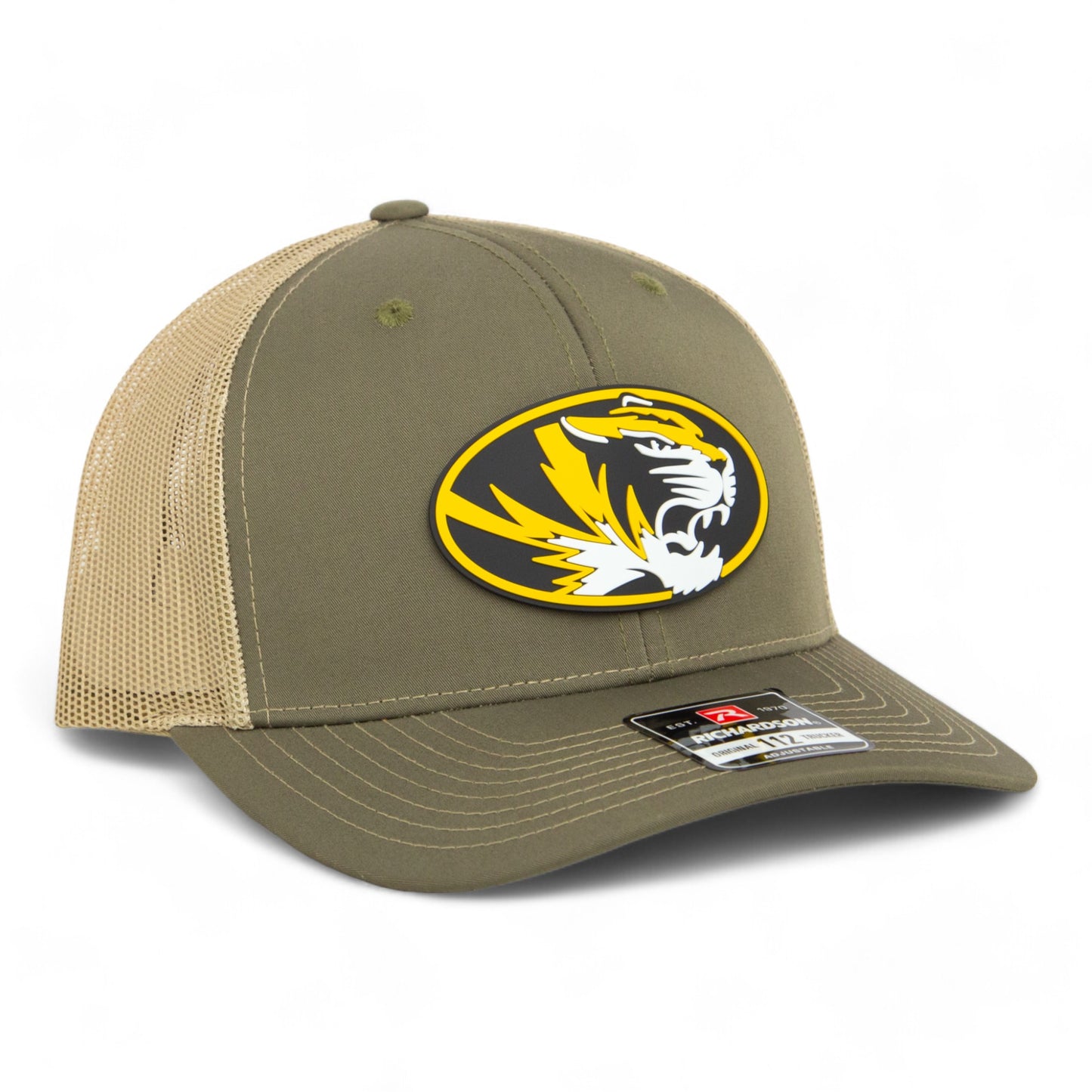 Missouri Tigers 3D Snapback Trucker Hat- Loden/ Tan