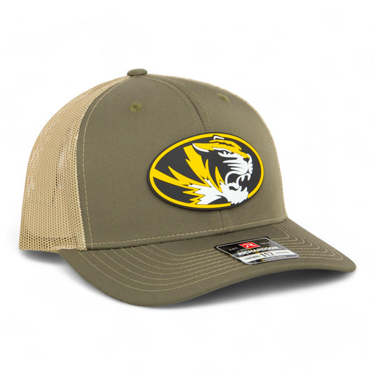 Missouri Tigers 3D Snapback Trucker Hat- Loden/ Tan