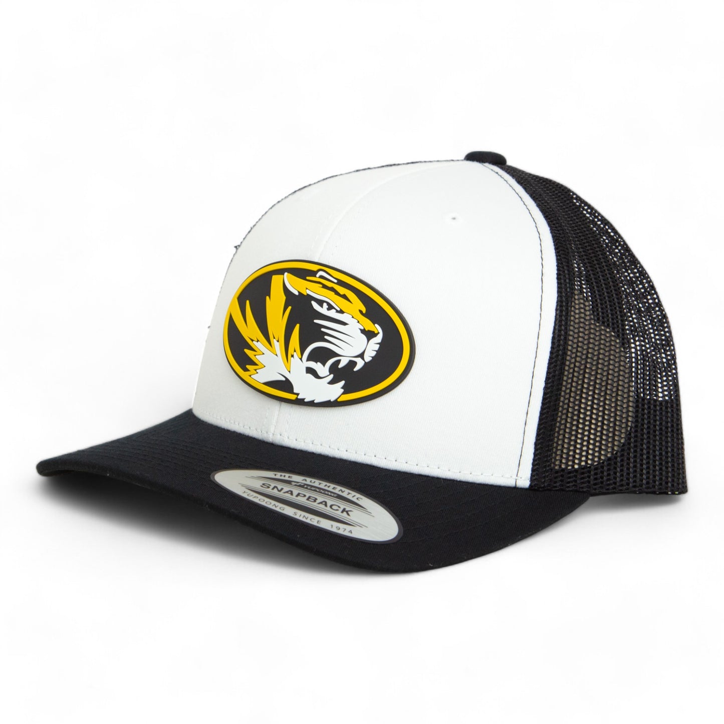 Missouri Tigers 3D YP Snapback Trucker Hat- White/ Black