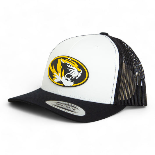 Missouri Tigers 3D YP Snapback Trucker Hat- White/ Black