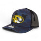 Missouri Tigers 3D Snapback Trucker Hat- Admiral Duck Camo/ Black