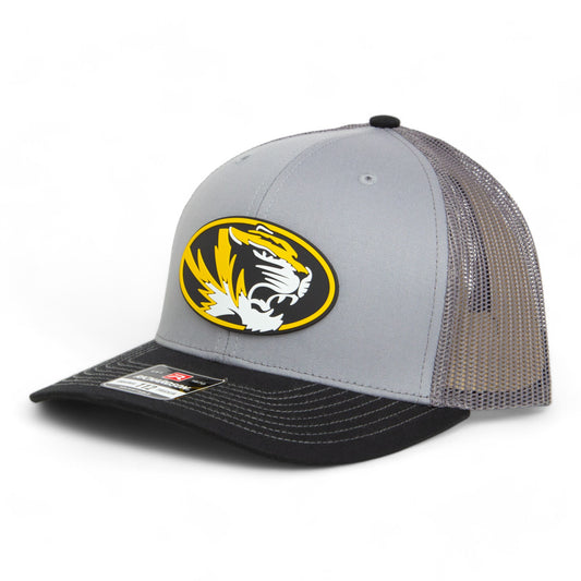 Missouri Tigers 3D Snapback Trucker Hat- Grey/ Charcoal/ Black