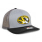 Missouri Tigers 3D Snapback Trucker Hat- Grey/ Charcoal/ Black