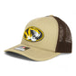 Missouri Tigers 3D Snapback Trucker Hat- Tan/ Coffee