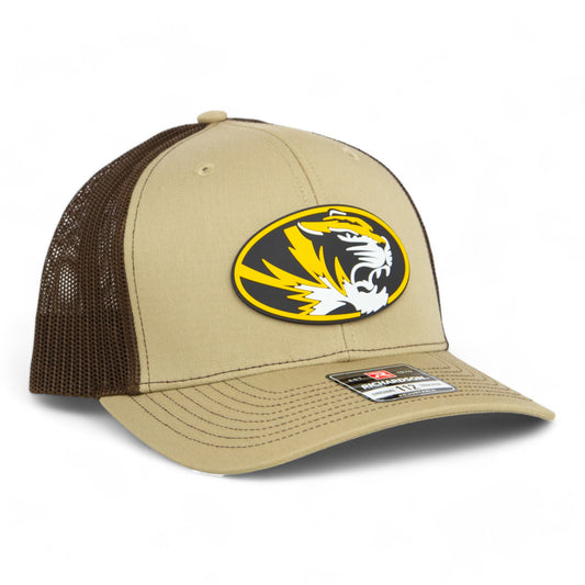 Missouri Tigers 3D Snapback Trucker Hat- Tan/ Coffee