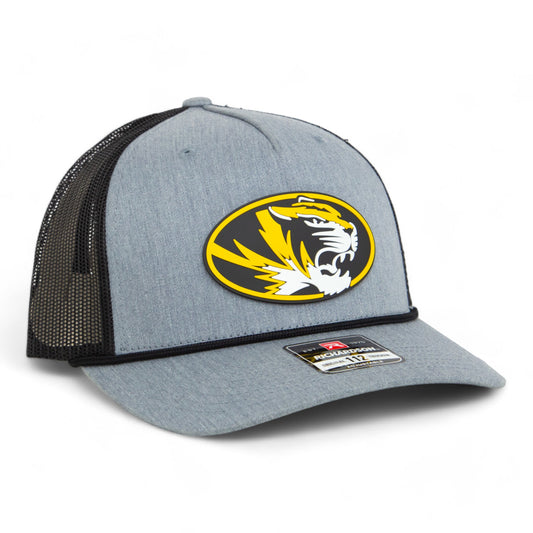 Missouri Tigers 3D Snapback Trucker Rope Hat- Heather Grey/ Black