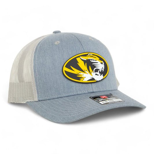 Missouri Tigers 3D Snapback Trucker Hat- Heather Grey/ Light Grey