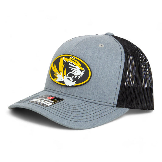 Missouri Tigers 3D Snapback Trucker Hat- Heather Grey/ Black