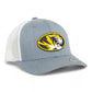 Missouri Tigers 3D YP Snapback Trucker Hat- Heather Grey/ White