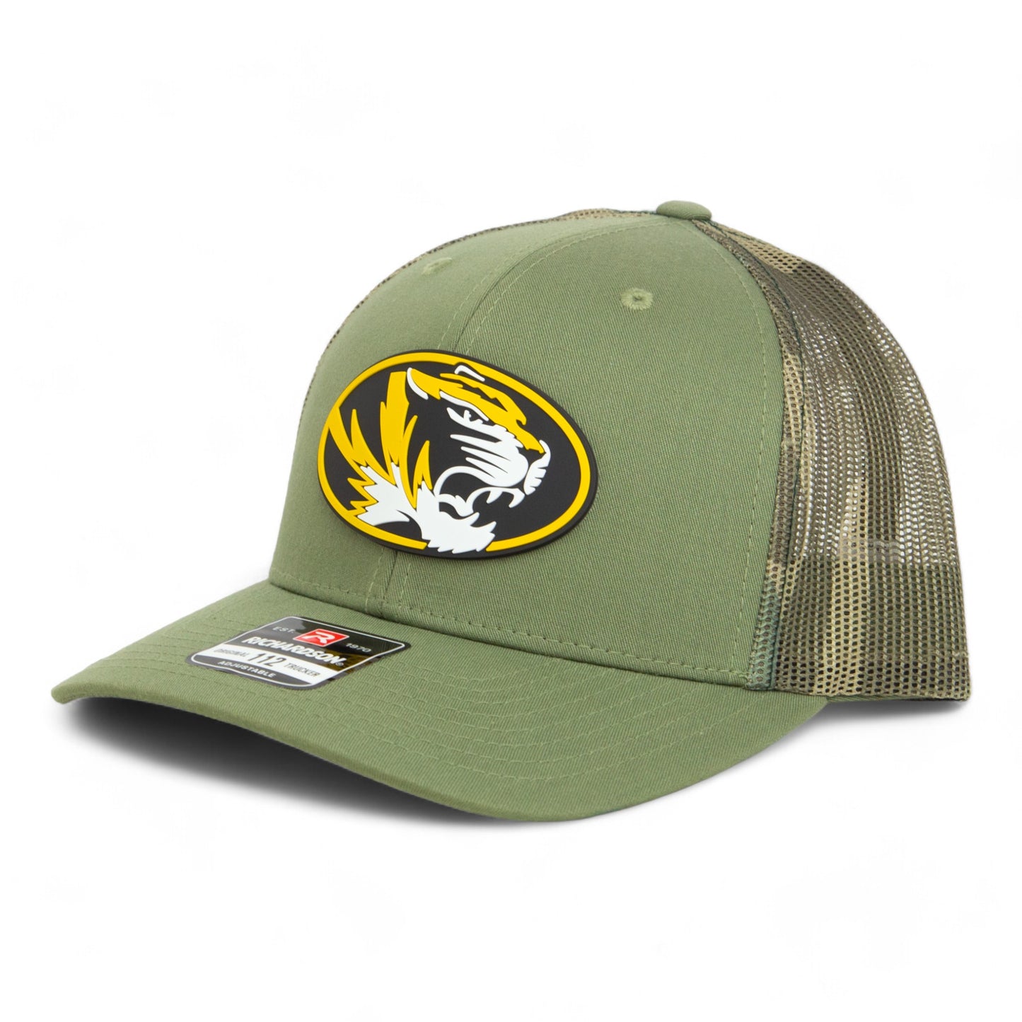 Missouri Tigers 3D Snapback Trucker Hat- Loden/ Green Camo