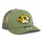 Missouri Tigers 3D Snapback Trucker Hat- Loden/ Green Camo