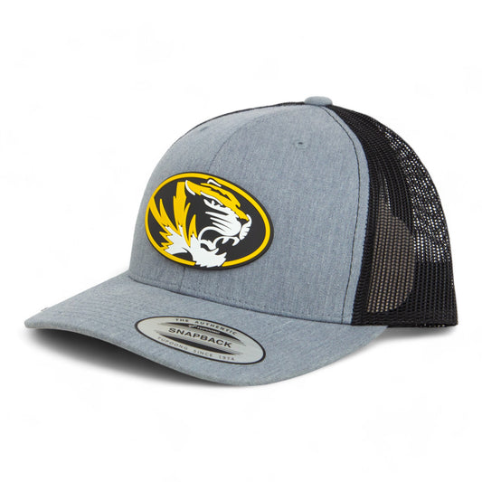 Missouri Tigers 3D YP Snapback Trucker Hat- Heather Grey/ Black