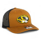 Missouri Tigers 3D Snapback Trucker Hat- Caramel/ Black