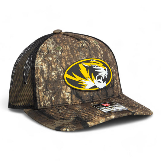 Missouri Tigers 3D Snapback Trucker Hat- Realtree Timber/ Black