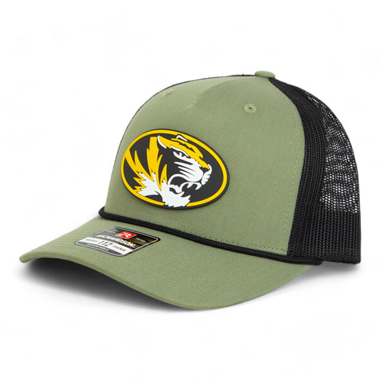 Missouri Tigers 3D Snapback Trucker Rope Hat- Loden/ Black