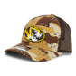 Missouri Tigers 3D Snapback Trucker Hat- Desert Camo/ Brown