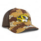 Missouri Tigers 3D Snapback Trucker Hat- Desert Camo/ Brown