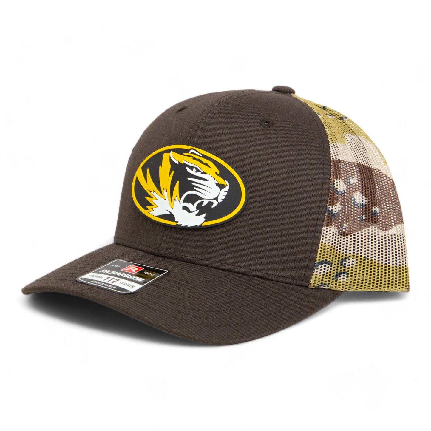 Missouri Tigers 3D Snapback Trucker Hat- Brown/ Desert Camo