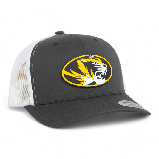 Missouri Tigers 3D YP Snapback Trucker Hat- Charcoal/ White