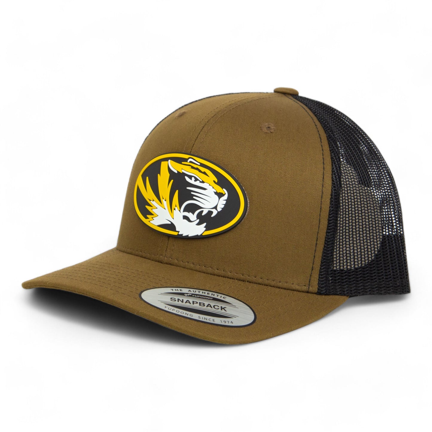 Missouri Tigers 3D YP Snapback Trucker Hat- Coyote/ Black