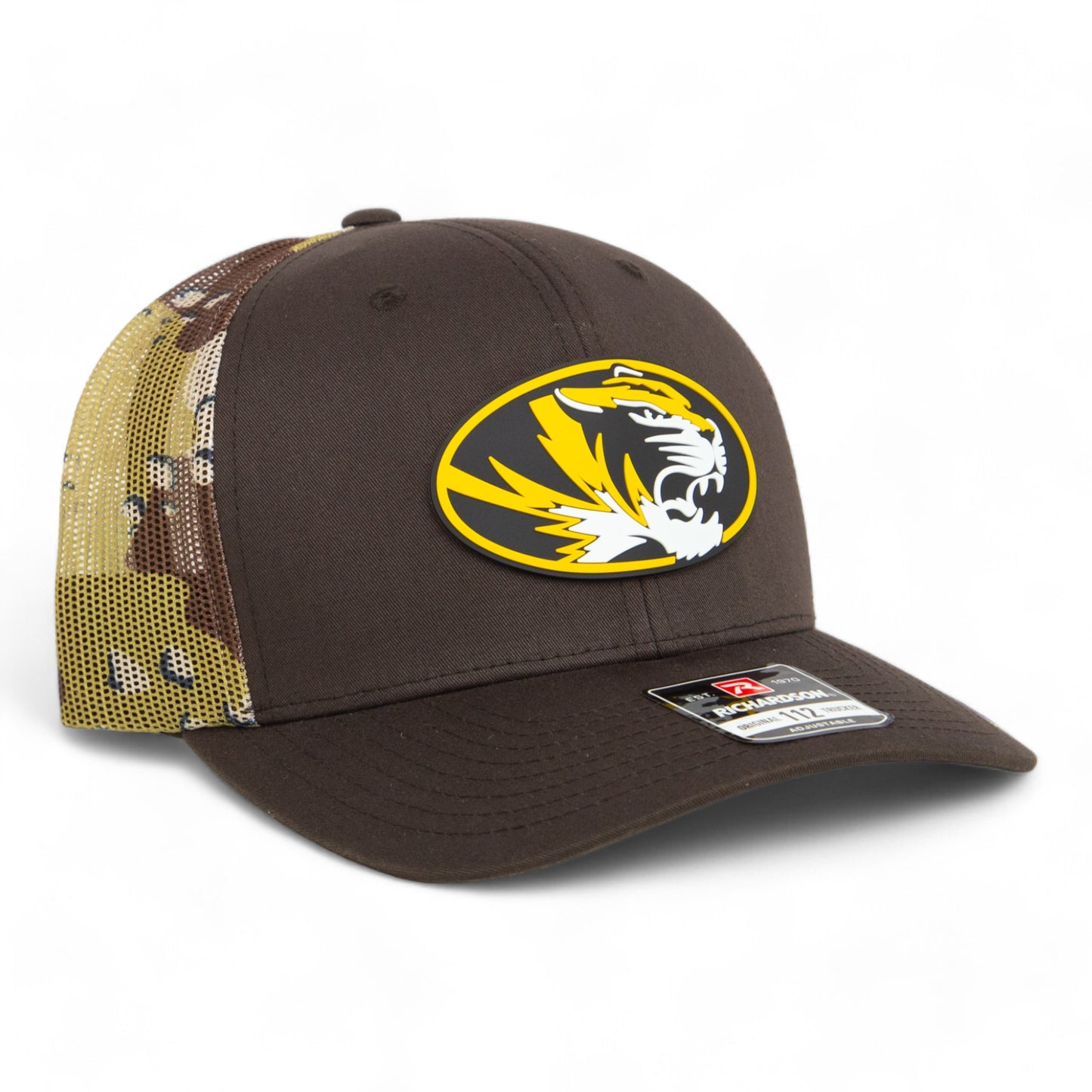 Missouri Tigers 3D Snapback Trucker Hat- Brown/ Desert Camo