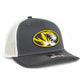 Missouri Tigers 3D Snapback Trucker Hat- Charcoal/ White