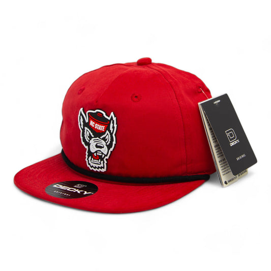 NC State Wolfpack 3D Classic Rope Hat- Red/ Black