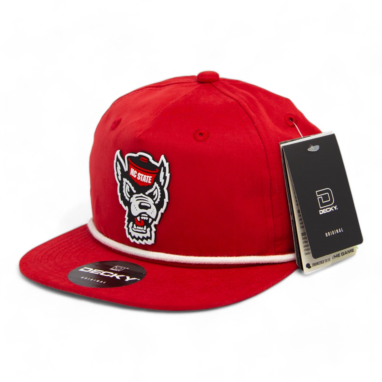 NC State Wolfpack 3D Classic Rope Hat- Red/ White