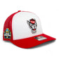 NC State Wolfpack 2024 Men's College World Series 3D Snapback Trucker Hat- White/ Red