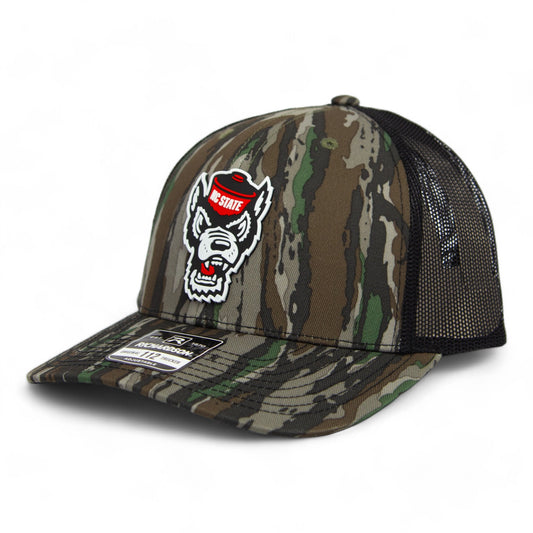 NC State Wolfpack 2024 Men's College World Series 3D Snapback Trucker Hat- Realtree Original/ Black