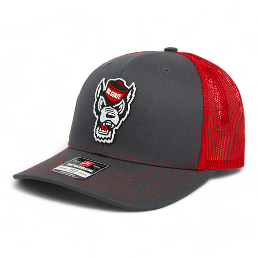 NC State Wolfpack 2024 Men's College World Series 3D Snapback Trucker Hat- Charcoal/ Red