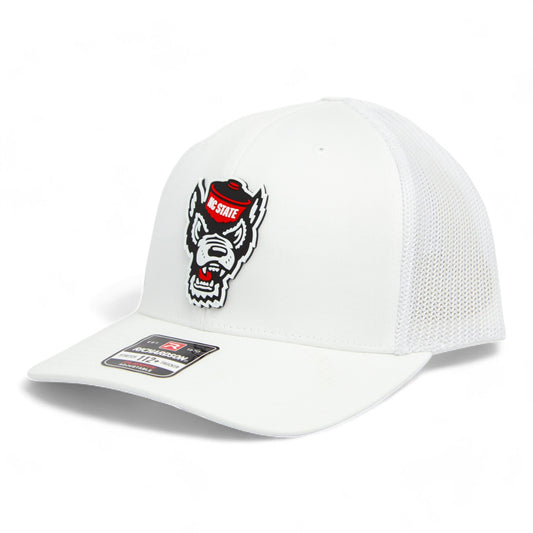 NC State Wolfpack 3D Snapback Trucker Hat- White