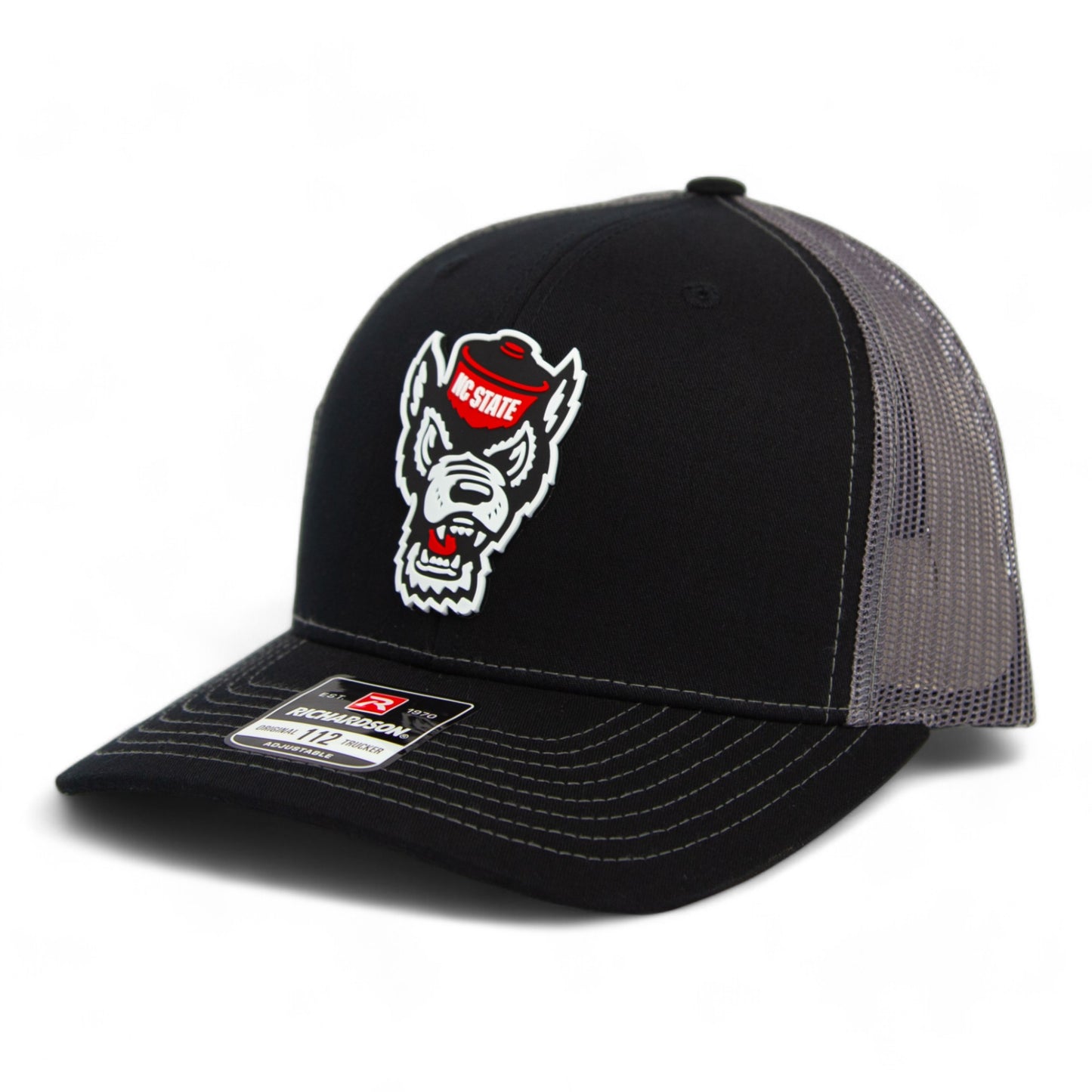 NC State Wolfpack 2024 Men's College World Series 3D Snapback Trucker Hat- Black/ Charcoal