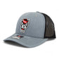 NC State Wolfpack 2024 Men's College World Series 3D Snapback Trucker Hat- Heather Grey/ Black