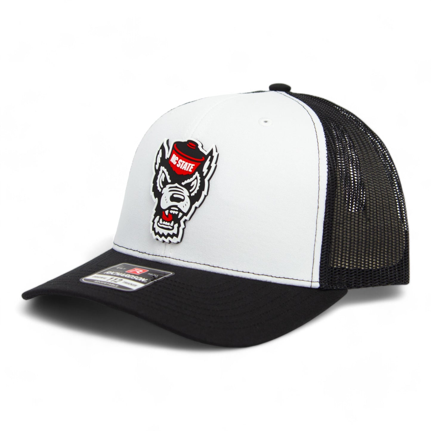 NC State Wolfpack 2024 Men's College World Series 3D Snapback Trucker Hat- White/ Black