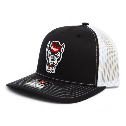 NC State Wolfpack 3D Snapback Trucker Hat- Black/ White