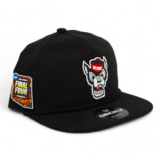 NC State Wolfpack 2024 Final Four 3D Classic Rope Hat- Black