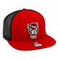 NC State Wolfpack 3D Wool Blend Flat Bill Hat- Red/ Black