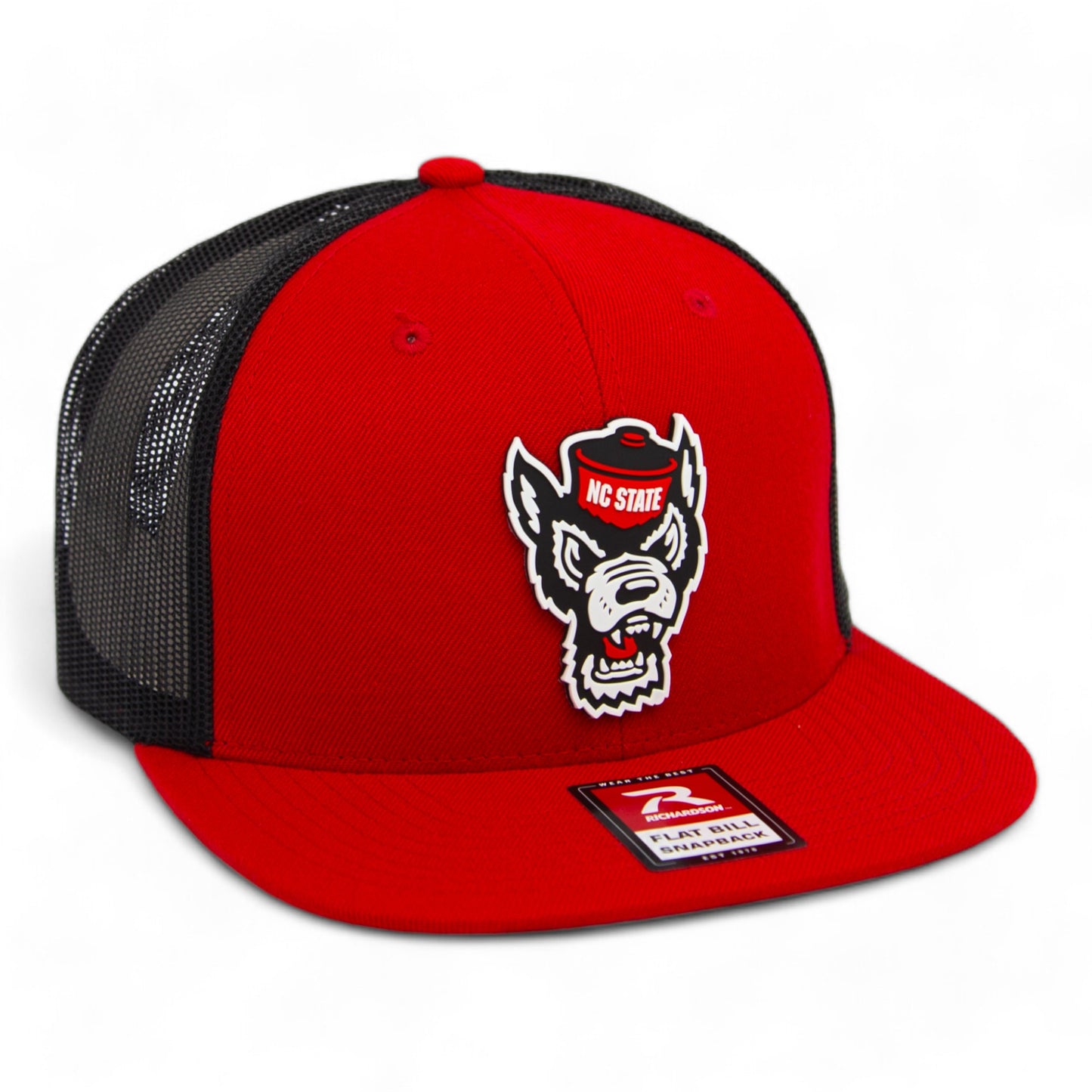 NC State Wolfpack 3D Wool Blend Flat Bill Hat- Red/ Black