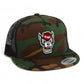 NC State Wolfpack 3D YP Snapback Flat Bill Trucker Hat- Army Camo/ Black