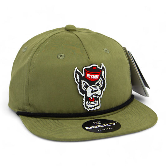 NC State Wolfpack 3D Classic Rope Hat- Loden/ Black