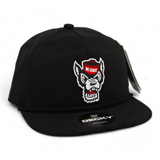 NC State Wolfpack 3D Classic Rope Hat- Black