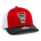 NC State Wolfpack 3D Snapback Trucker Hat- Red/ White/ Black