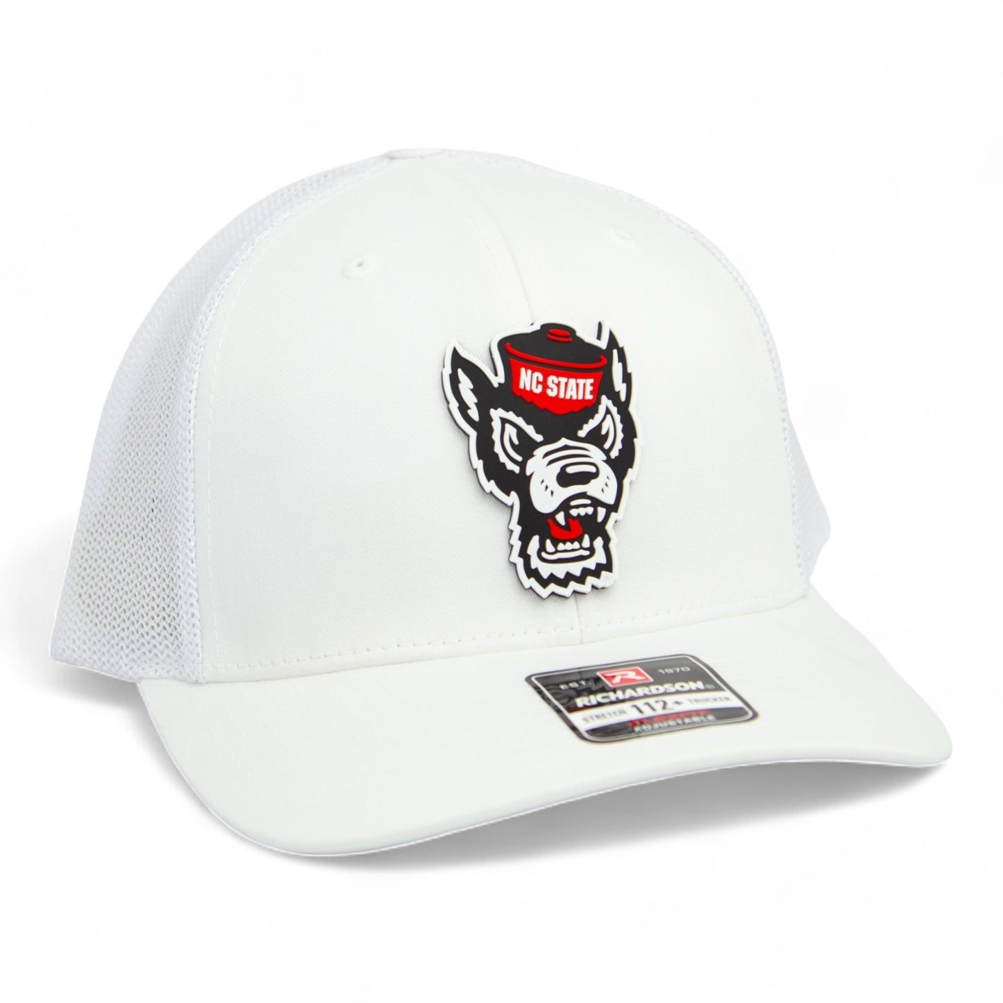 NC State Wolfpack 3D Snapback Trucker Hat- White