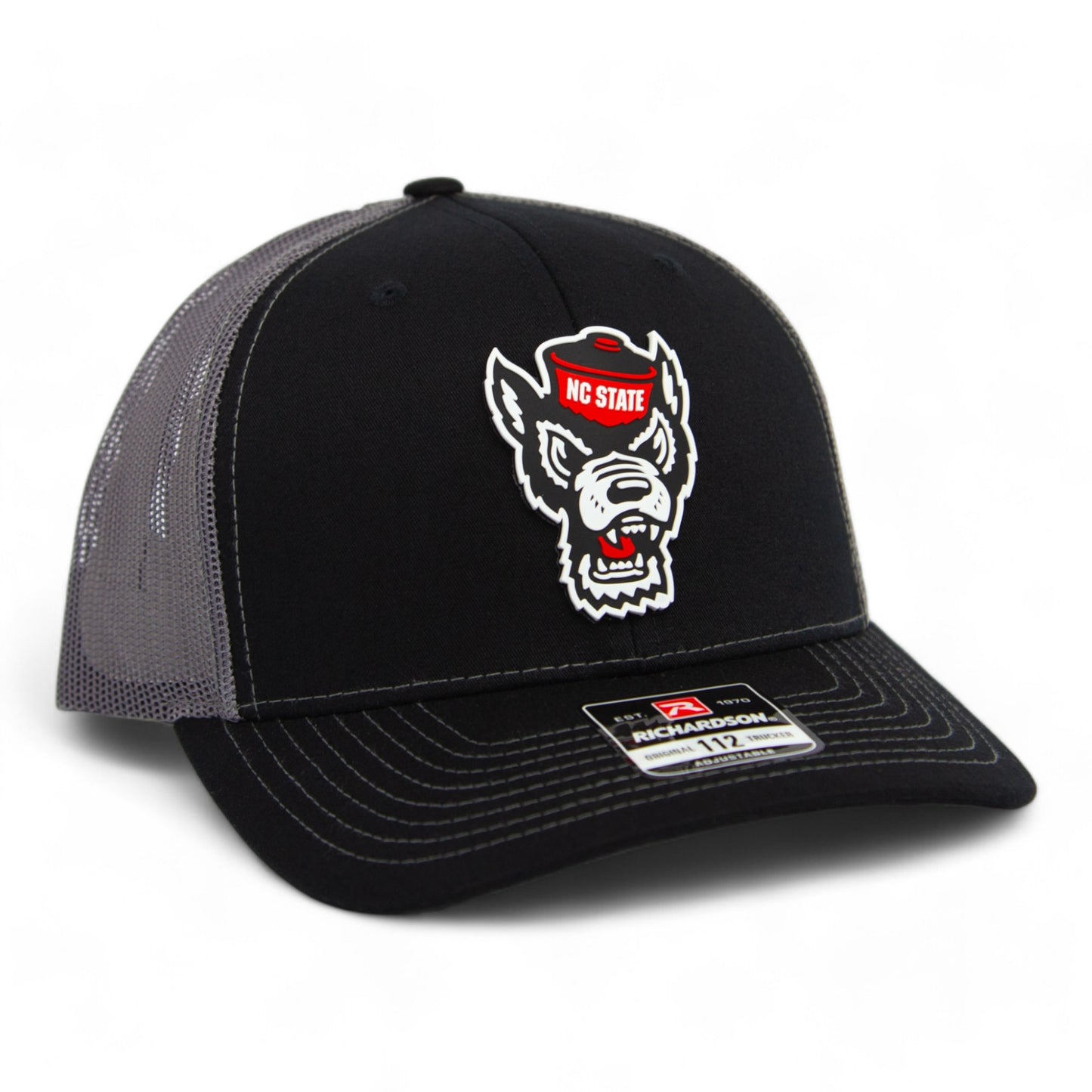 NC State Wolfpack 3D Snapback Trucker Hat- Black/ Charcoal